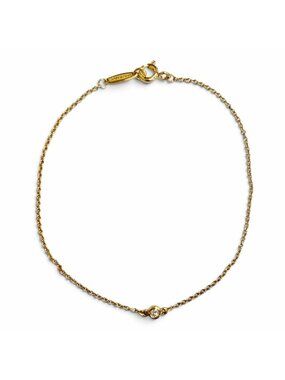Tiffany & Co Elsa Peretti by the Yard Diamond 750 Bracelet Yellow Goal